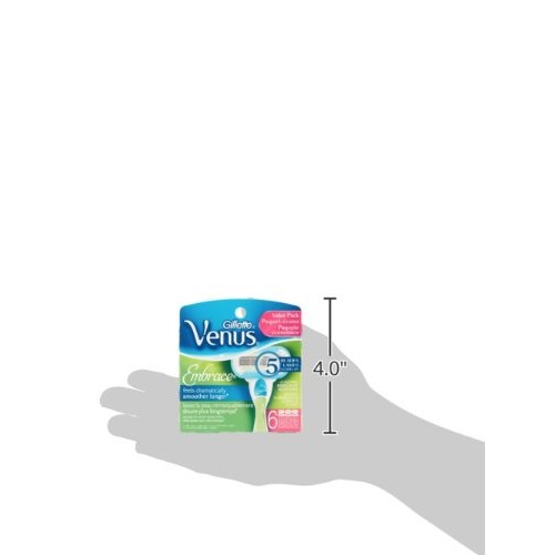 Gillette Venus Extra Smooth Womens Razor Blade Refills, 6 Count, Designed for...