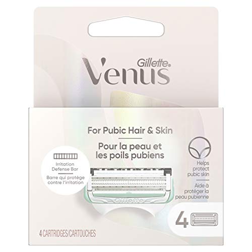 Gillette Venus for Bikini Pubic Hair and Skin, Womens Razors, 4 Razor Blade R...