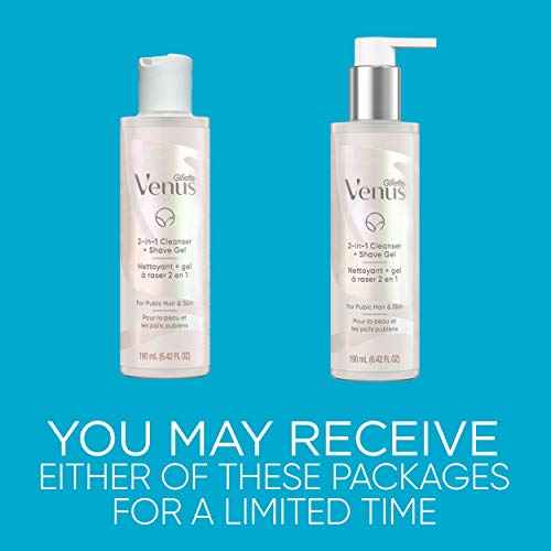 Gillette Venus Intimate Grooming 2in1 Cleanser and Shave Gel for Bikini Pubic...