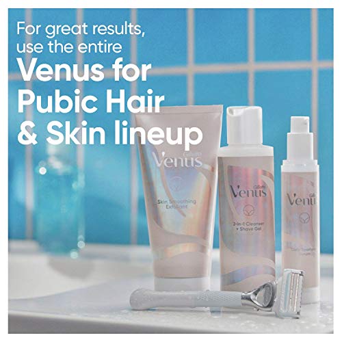Gillette Venus Intimate Grooming 2in1 Cleanser and Shave Gel for Bikini Pubic...