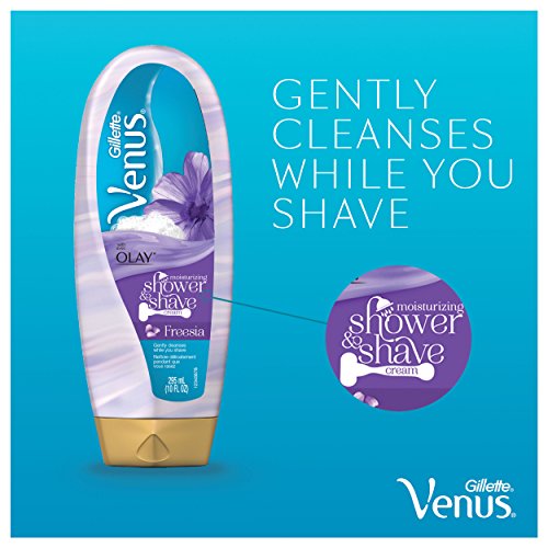 Gillette Venus Moisturizing Shaving Cream with Olay, 6 Count, 10oz Each, Free...