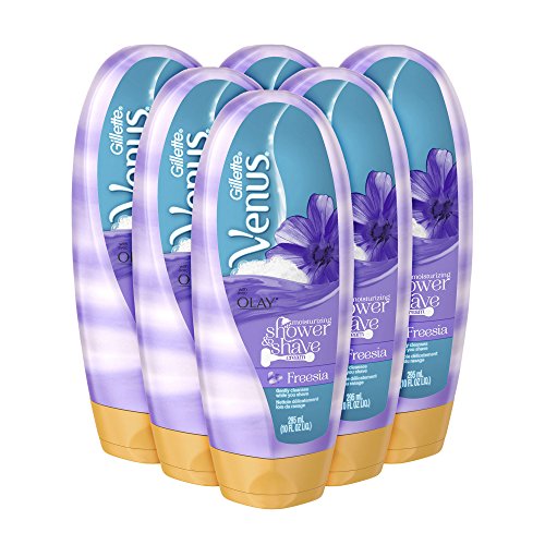 Gillette Venus Moisturizing Shaving Cream with Olay, 6 Count, 10oz Each, Free...