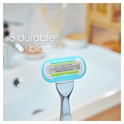 Gillette Venus Platinum Extra Smooth Razors for Women, 1 Venus Razor, 4 Razor...