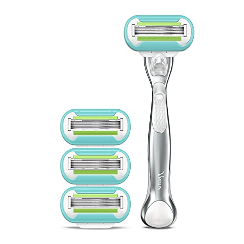 Gillette Venus Platinum Extra Smooth Razors for Women, 1 Venus Razor, 4 Razor...