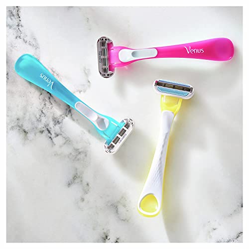 Gillette Venus Tropical Disposable Razors for Women, 3 Count, Designed for a ...