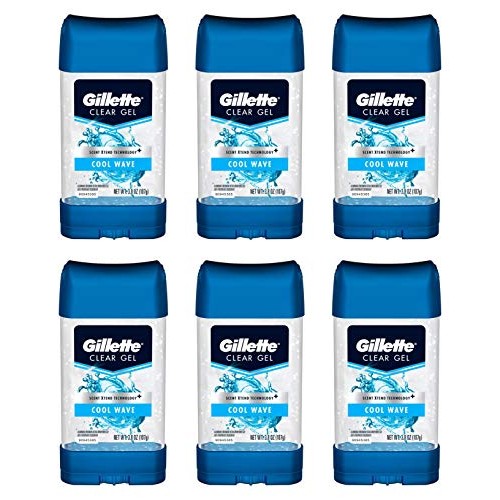 Gillette Anti-perspirant/deodorant Clear Gel (Pack of 6)