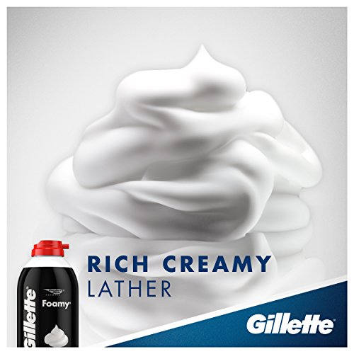 Gillette Foamy Regular Shaving Cream, Pack of 12, 11 oz each