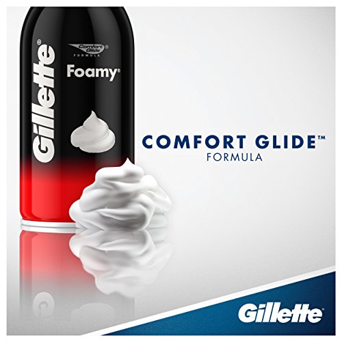 Gillette Foamy Regular Shaving Cream, Pack of 12, 11 oz each