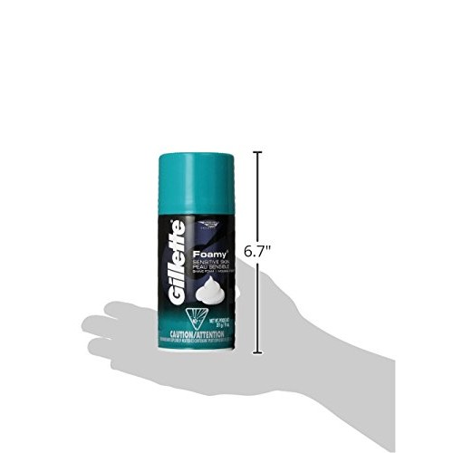 Gillette Foamy Shaving Cream, Sensitive Skin, 11 Ounce