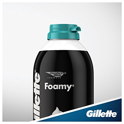 Gillette Foamy Shaving Cream, Sensitive Skin, 11 Ounce (Pack of 6)