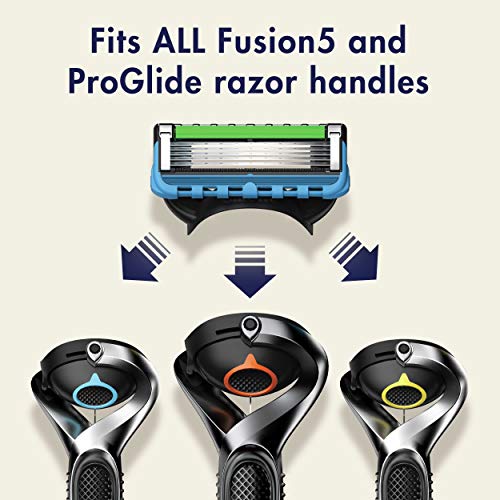 Gillette Fusion ProGlide Razors for Men, 1 Gillette Razor, 4 Razor Blade Refi...
