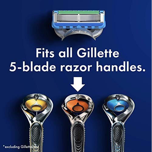 Gillette Fusion ProGlide Razors for Men, 1 Gillette Razor, 4 Razor Blade Refi...