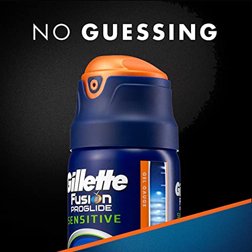 Gillette Fusion ProGlide Sensitive 2 in 1 Shave Gel, Ocean Breeze, 6 Ounce (P...