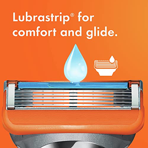 Gillette Fusion5 Power Mens Razor Blade Refills, 8 Count, Lubrastrip for a Mo...