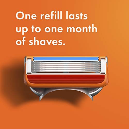 Gillette Fusion5 Power Mens Razor Blade Refills, 8 Count, Lubrastrip for a Mo...