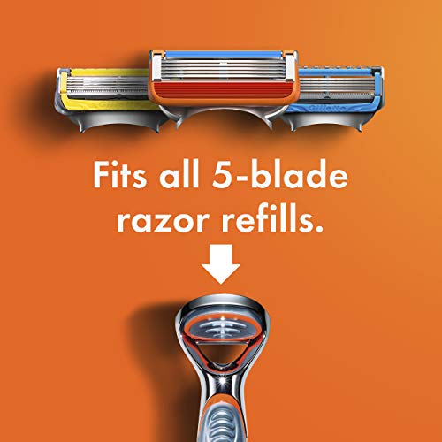 Gillette Fusion5 Power Mens Razor Blade Refills, 8 Count, Lubrastrip for a Mo...