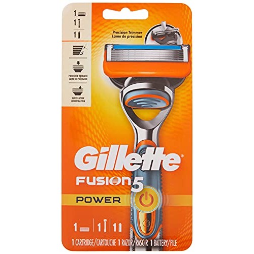 Gillette Fusion5 Power Razors for Men, 1 Gillette Razor, 1 Razor Blade Refill...