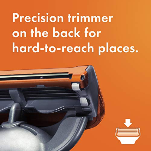 Gillette Fusion5 Razors for Men, 1 Gillette Razor, 4 Razor Blade Refills, Lub...