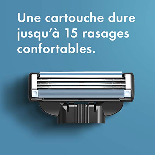 Gillette Mach3 Mens Razor Blade Refills, 15 Count, Designed for Sensitive Skin