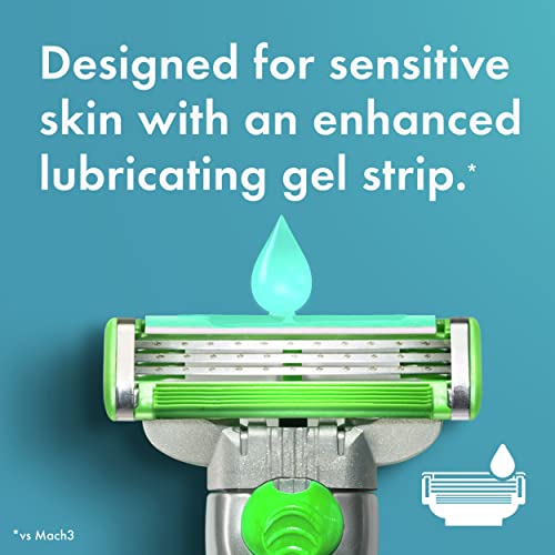 Gillette Mach3 Sensitive Mens Razor Blade Refills, 20 Count, Designed for Sen...