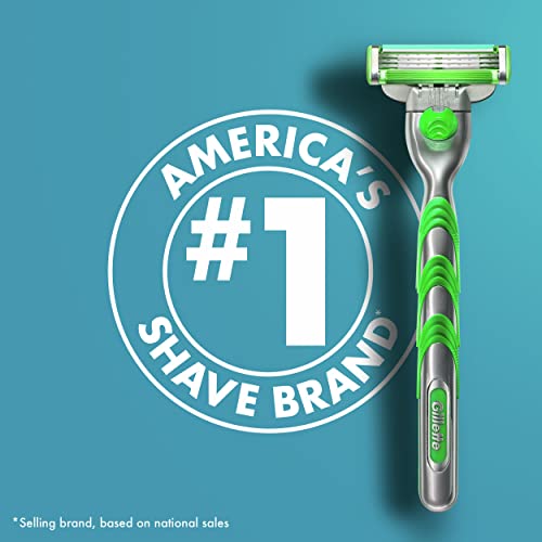 Gillette Mach3 Sensitive Razors for Men, 1 Gillette Razor, 5 Razor Blade Refi...