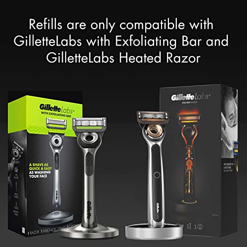 Gillette Mens Razor Blade Refills with Exfoliating Bar by GilletteLabs, Compa...