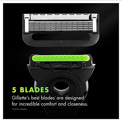 Gillette Mens Razor Blade Refills with Exfoliating Bar by GilletteLabs, Compa...