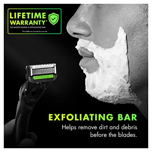 Gillette Mens Razor Blade Refills with Exfoliating Bar by GilletteLabs, Compa...