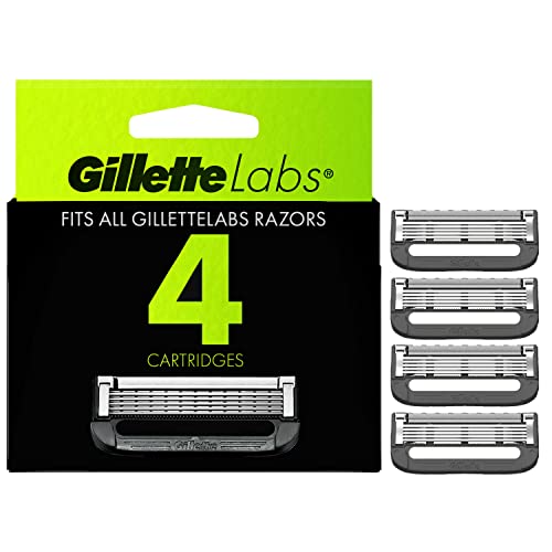 Gillette Mens Razor Blade Refills with Exfoliating Bar by GilletteLabs, Compa...