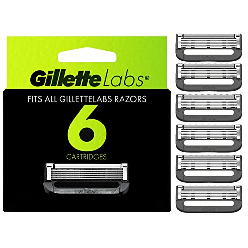 Gillette Mens Razor Blade Refills with Exfoliating Bar by GilletteLabs, Compa...