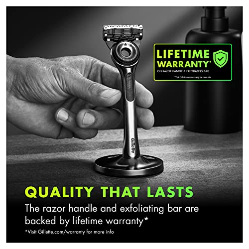 Gillette Mens Razor with Exfoliating Bar by GilletteLabs, Shaving Kit for Men...