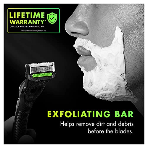 Gillette Mens Razor with Exfoliating Bar by GilletteLabs, Shaving Kit for Men...