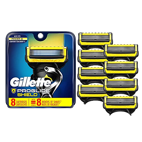 Gillette ProGlide Shield Razor Blade Refills, 8 Count, Shields against Skin I...