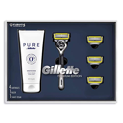 Gillette Proglide Shield Shave Gift Set for Men – 4 Proglide Shield Razor Bla...