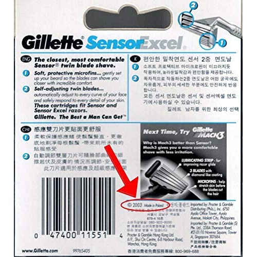 Gillette Sensor Excel - 30 Count (3 x 10 Pack)