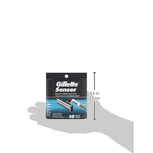 Gillette Sensor Men's Razor Blades – 10 Refills