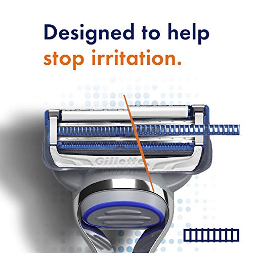 Gillette SkinGuard Mens Razor Blade Refills, 12 Count, Designed for Men with ...