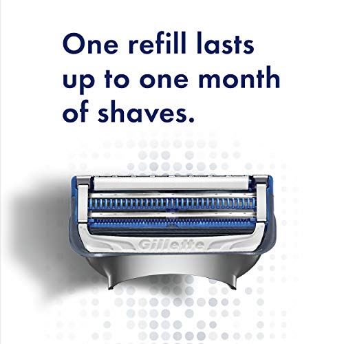 Gillette SkinGuard Mens Razor Blade Refills, 8 Count, Designed for Men with S...