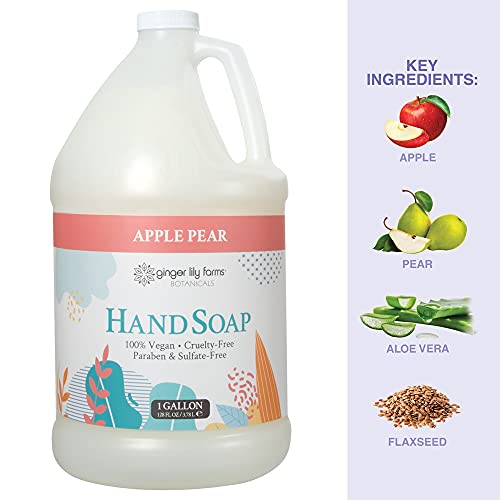 Ginger Lily Farms Botanicals All-Purpose Liquid Hand Soap Refill, 100% Vegan ...