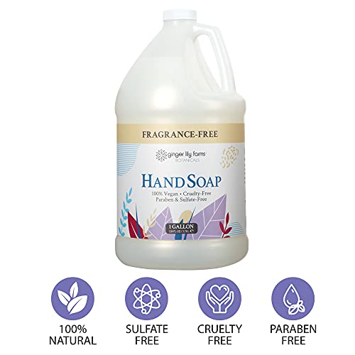 Ginger Lily Farms Botanicals All-Purpose Liquid Hand Soap Refill, Fragrance F...