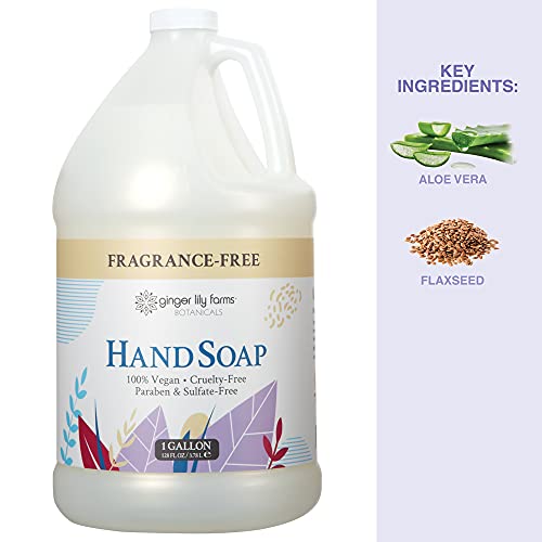 Ginger Lily Farms Botanicals All-Purpose Liquid Hand Soap Refill, Fragrance F...