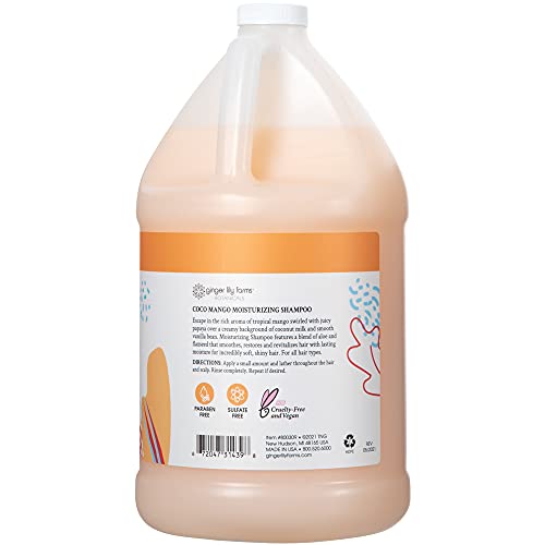 Ginger Lily Farms Botanicals Moisturizing Shampoo for All Hair Types, Coco Ma...