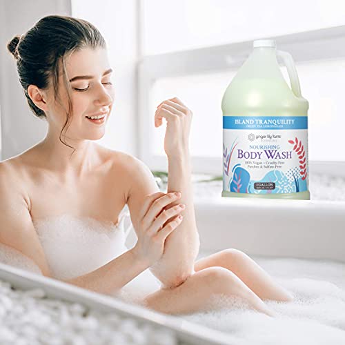 Ginger Lily Farms Botanicals Nourishing Body Wash, Island Tranquility, 100% V...