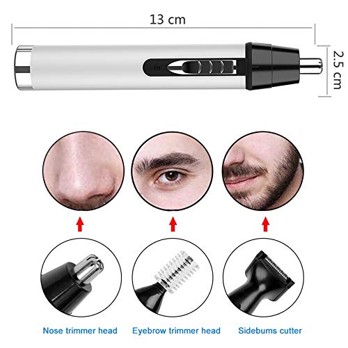 Ear and Nose Hair Trimmer for Men,Professional USB Rechargeable Nostril Nasal...