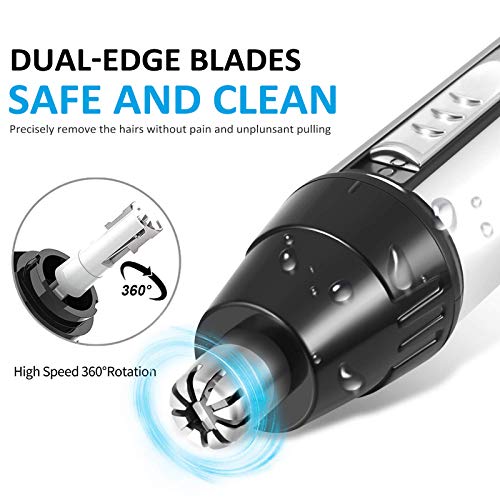 Ear and Nose Hair Trimmer for Men,Professional USB Rechargeable Nostril Nasal...