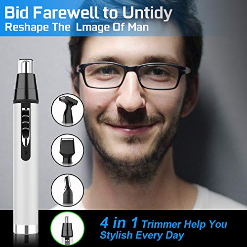Ear and Nose Hair Trimmer for Men,Professional USB Rechargeable Nostril Nasal...