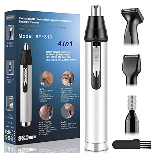 Ear and Nose Hair Trimmer for Men,Professional USB Rechargeable Nostril Nasal...