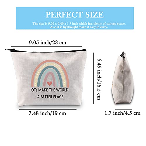 OT Gift Occupational Therapy Worker Gift Rainbow Makeup Bag OTs Make the Worl...