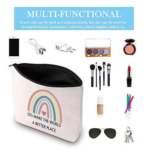 OT Gift Occupational Therapy Worker Gift Rainbow Makeup Bag OTs Make the Worl...