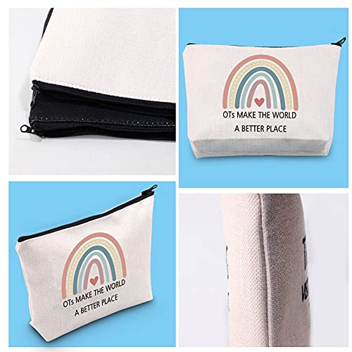 OT Gift Occupational Therapy Worker Gift Rainbow Makeup Bag OTs Make the Worl...